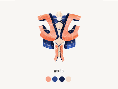 Masked twentythree color design illustration mask