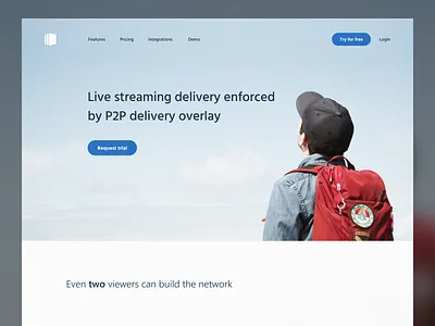 Teleport P2P browser design home interface site ui ux web website