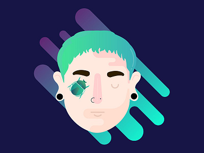 Simon illustration neon vector