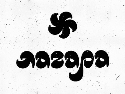 Lagara (russian) art calligraphy lettering music print type