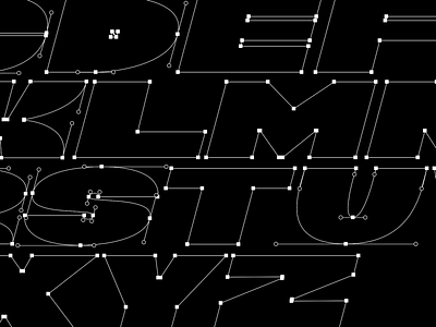 Paths & Anchors font font design glyphs illustrator type typeface typography