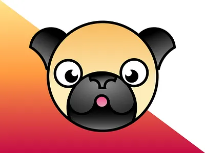 Pug Logo animal comic golden ratio logo logodesign pug vector