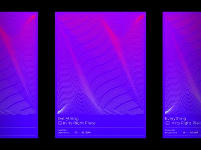 Dev Department Poster 80s design editorial font gradient poster studio typography