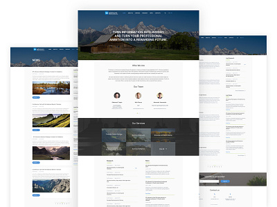 Simple web-site for consulting company SP Advisor ui ux design web design