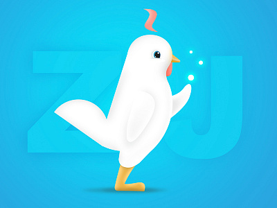 Dove logo mascot ui