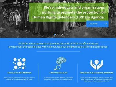 Concept of Home Page redesign for NCHRD-U non profit re design ui ux