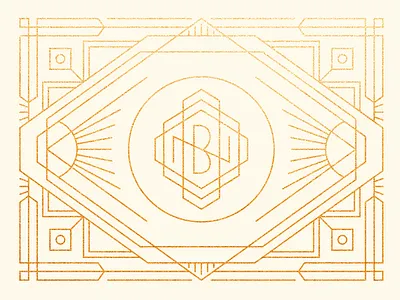 BN Monogram Art Deco Style art deco bn brand line logo monogram vector