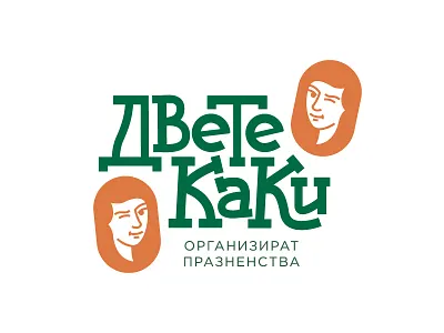 Two chicks organize events (WIP) branding face girl girls logo party planner quirky typography