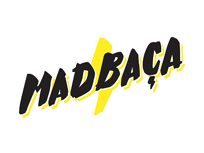 MadBaça - Horizontal display drawing ink logo