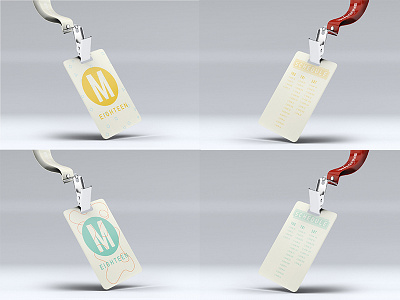 MVMT Yellow and Teal Lanyard branding concert conference lanyard mockup