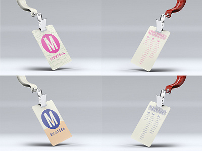 MVMT Pink and Blue Lanyard branding concert conference lanyard mockup