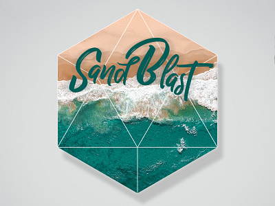 Sandblast Dribbble beach drone photography drop shadow geometry sand summer youth ministry