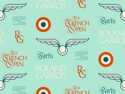 Roland Garros concept identity logo rebrand sports tennis type