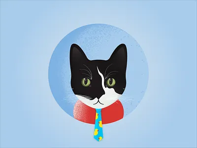 Jigglypuff.cat business cat cat cat illustration grain grainy cat jigglypuff kitty office cat rubber duck tuxedo cat