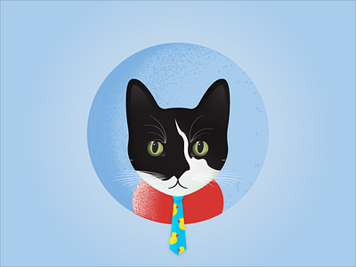 Jigglypuff.cat business cat cat cat illustration grain grainy cat jigglypuff kitty office cat rubber duck tuxedo cat