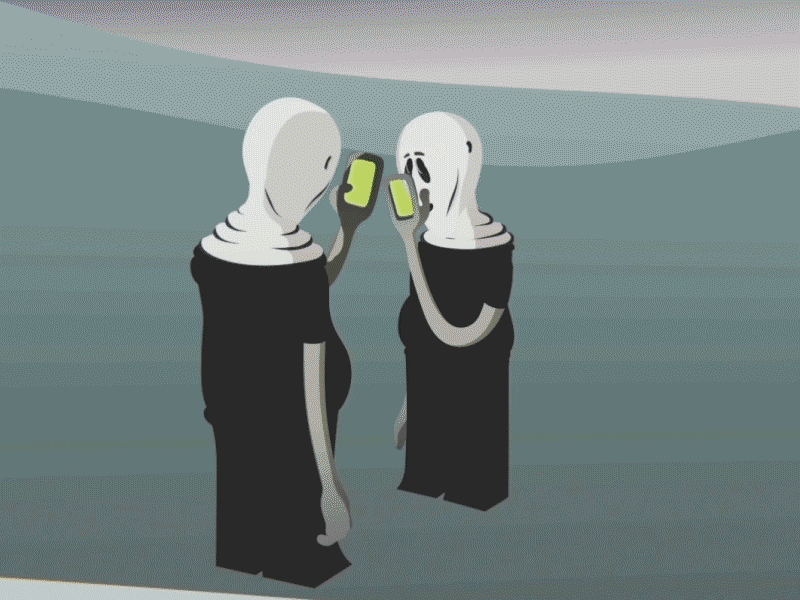 Unlink 2d animation graduation film short film smartphone addiction social media stjoost vertical vertical film