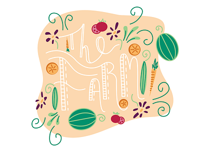 The Farm farm illustration veggies