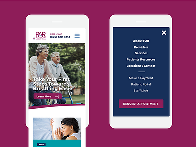 PAR Mobile view mobile responsive design