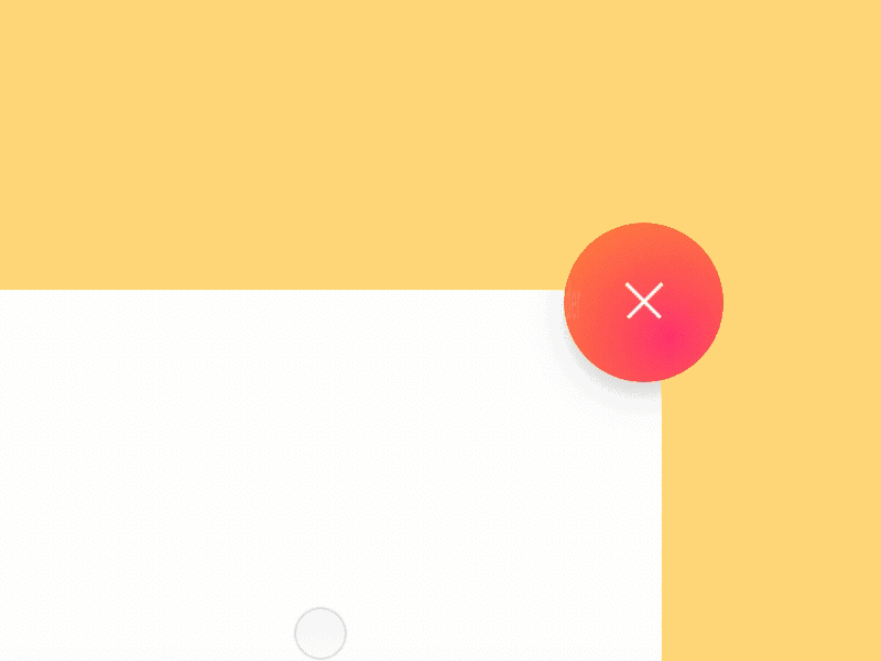 Cancel Order Interaction animation cancel colors gif hover interaction laundry mobile ui ux visual yellow