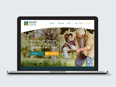 Salveo Diagnostics web website design