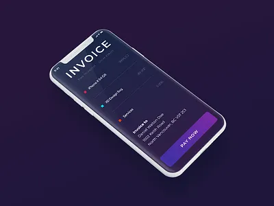 iPhone X Invoice AppScreen app clean design headphones iphone iphonex invoice photoshop product simple sketch ui ux web