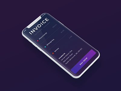 iPhone X Invoice AppScreen app clean design headphones iphone iphonex invoice photoshop product simple sketch ui ux web