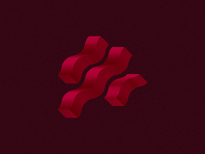 Waves | Logo Exploration #005 ai brand branding exploration illustrator logo mark waves yelow