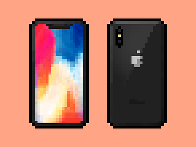 iPhone X apple art design iphone iphone x phone pixel ten