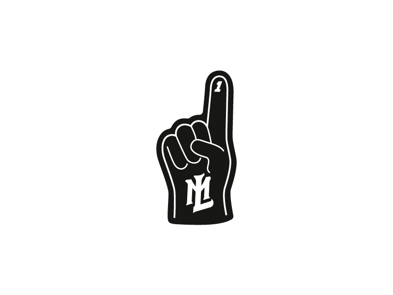 Major League Illustrations baseball bat black foam finger gif icon illustration league major pennant sport white