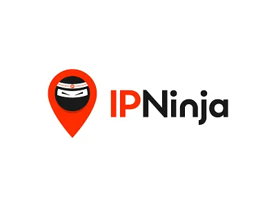 IP Ninja brand branding flat icon identity logo logo design logotype symbol type typography vector