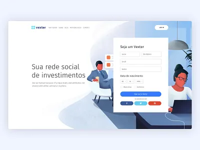 Vexter website digital art illustration trading website