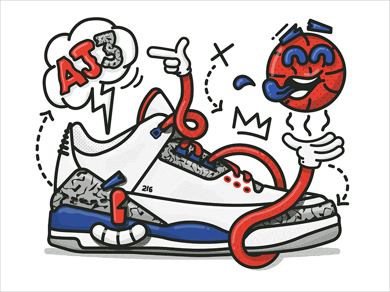 cartoon jordan 3
