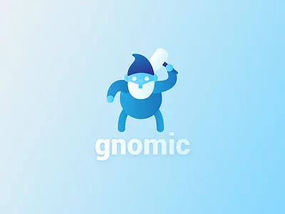 Gnomic beard blue clean dwarf geometry gnome gradient gremlin modern shapes simplistic troll