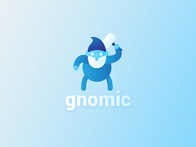 Gnomic beard blue clean dwarf geometry gnome gradient gremlin modern shapes simplistic troll