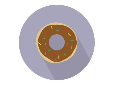 Dunkin Donut Flat Vector Icon creative donut dunkindonut foodicon grahicart graphics pixelperfect pixels realistic taste webdesign yummy