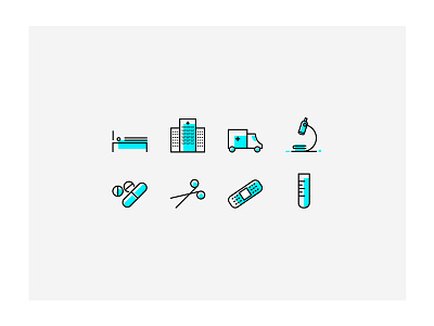 "Healthcare" Icons, Part 1 doctor healthcare healthcare icons hospital icon icons illustrations illustrator medical microscope patient vector