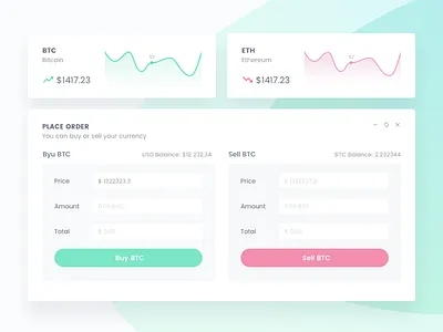 Crypto Dashboard Widgets bitcoin chart crypto dashboard form widgets