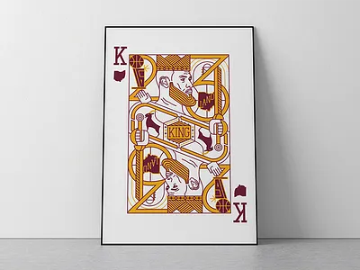 Lebron James Poster 23 basketball cavaliers cleveland finals goat illustration king lebron nba ohio poster