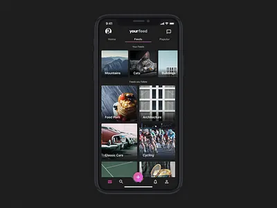 Day 19 - Feeds Landing app challenge feed ui ux