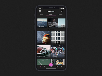 Day 19 - Feeds Landing app challenge feed ui ux