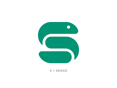 S + Snake Logo badge design icon logo logotype mark minimalist monogram s snake type typography