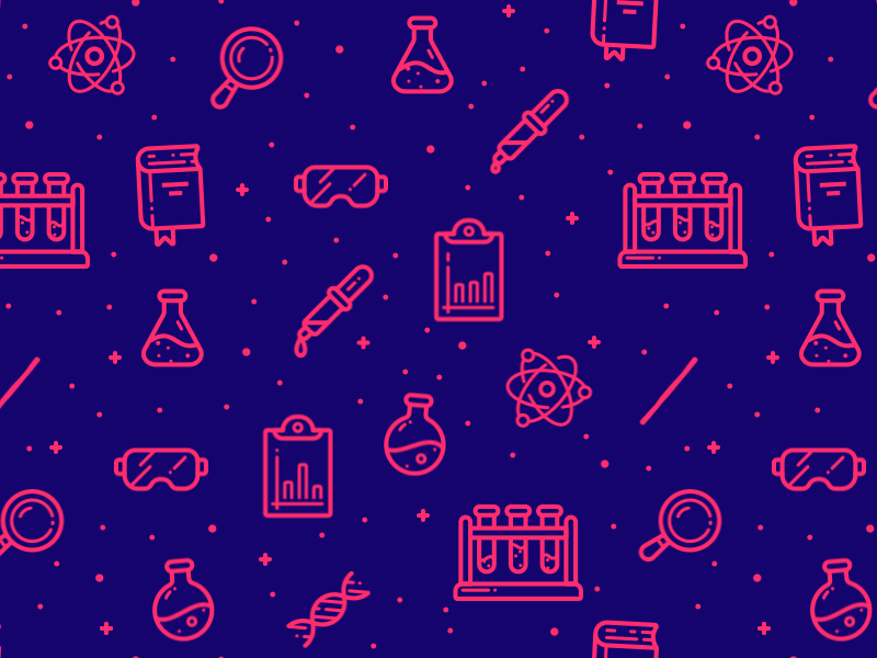 Chemistry animation atom book chemist chemistry flask icon illustration motion pattern potion set