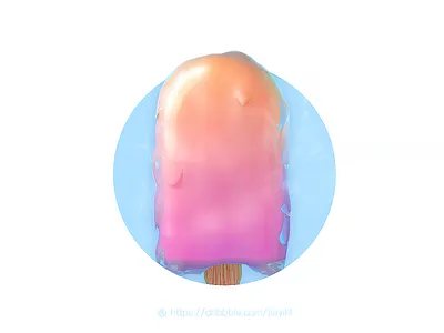 Summer 3d 4d animation c4d cinema cream ice illustration summer