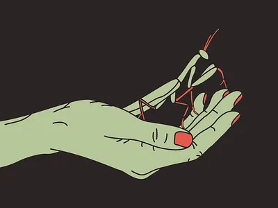 Mantis In Hand hand mantis