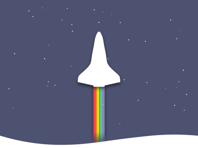 Blast Off 🚀 in Flying Colors illustration