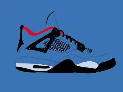 TRAVIS SCOTT x AIR JORDAN 4 RETRO “CACTUS JACK” adobe draw air jordan airjordan4retro illustration retro sandergee travis scott