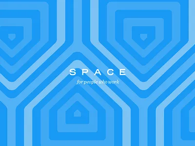 Logo Design: SPACE co-working space color logo design thirtylogos typography