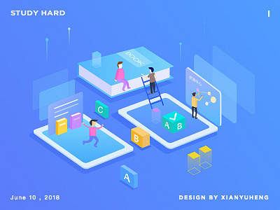 Ai Education education illustrations study ui