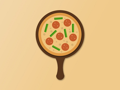 Pizza Shadow illustration