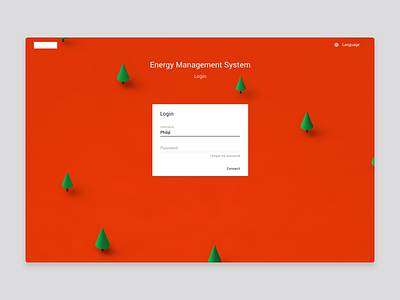 Login Page material design sketch